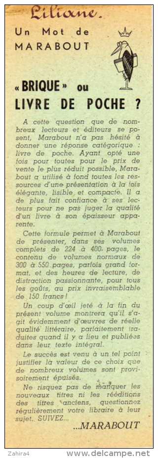 Marabout - La Grande Collection Internationale - Un Mot De Marabout : Brique Ou Livre De Poche ? - Marque-Pages