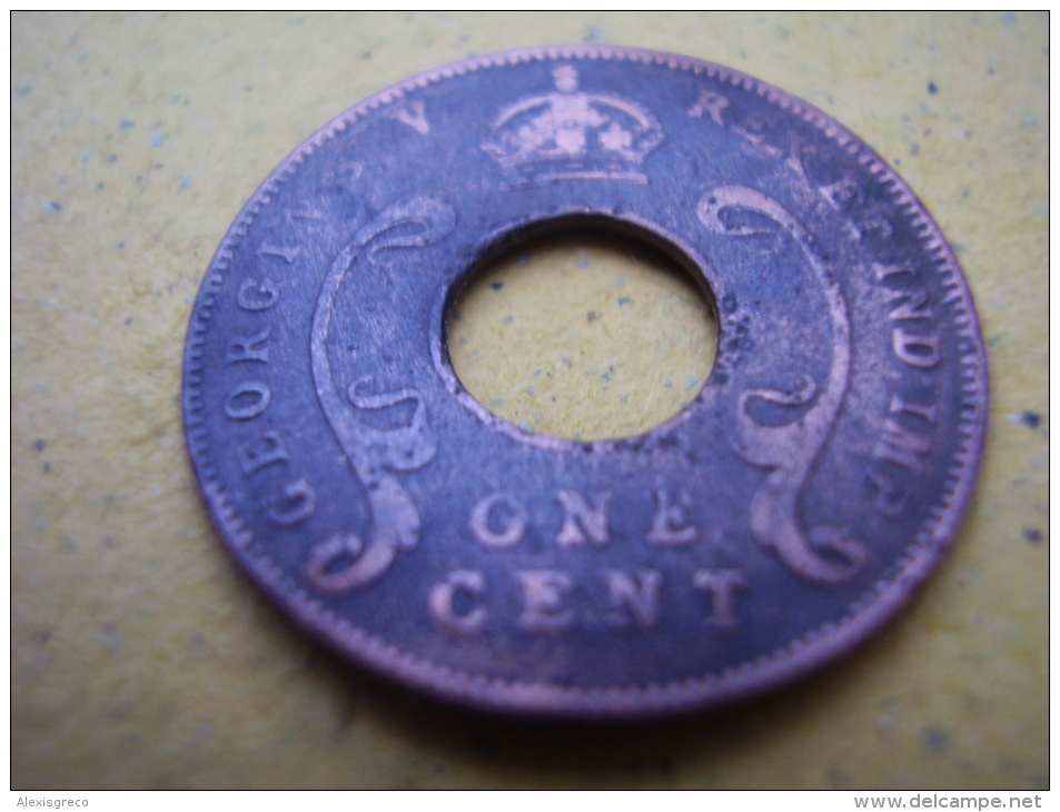 BRITISH EAST AFRICA USED ONE CENT COIN BRONZE Of 1923. - Ostafrika Und Herrschaft Von Uganda