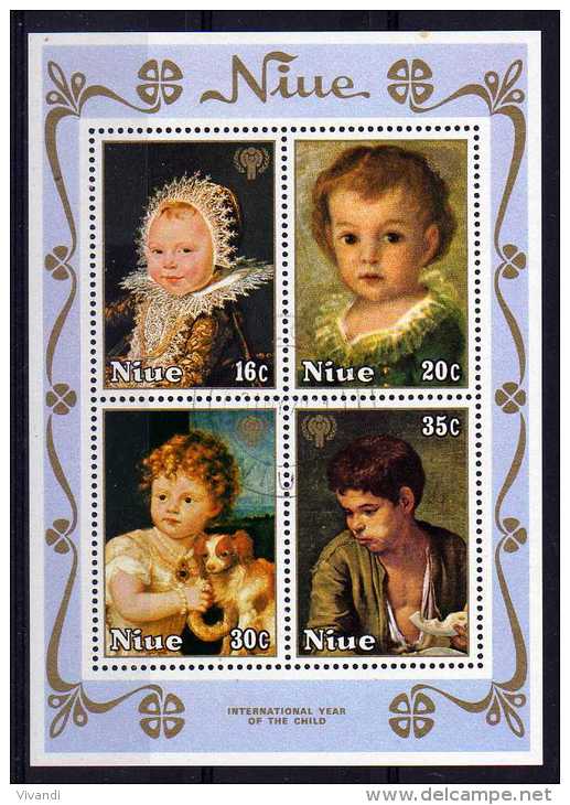 Niue - 1979 - International Year Of The Child Miniature Sheet - Used - Niue