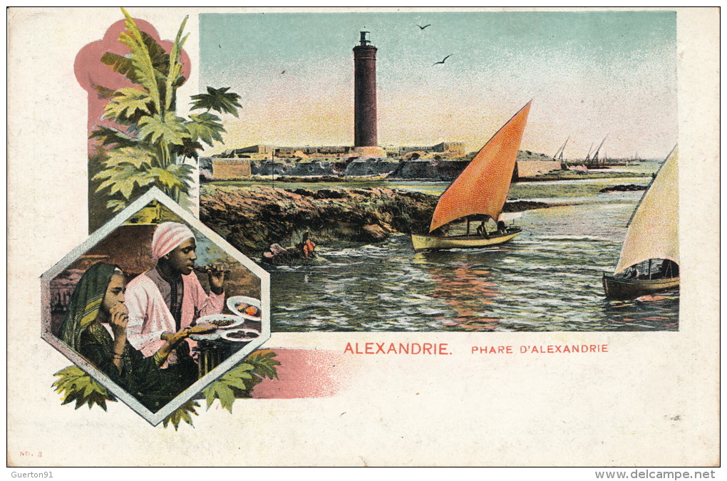 ( CPA EGYPTE )  ALEXANDRIE  /  Phare D' Alexandrie  - - Alexandrië