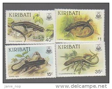 Kiribati-1987 Skinks Set  MNH - Kiribati (1979-...)