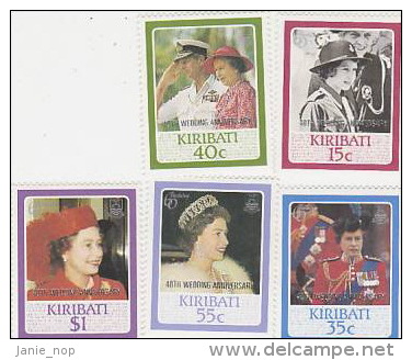 Kiribati-1988 Queen Elizabeth 40th Wedding Anniversary Set  MNH - Kiribati (1979-...)