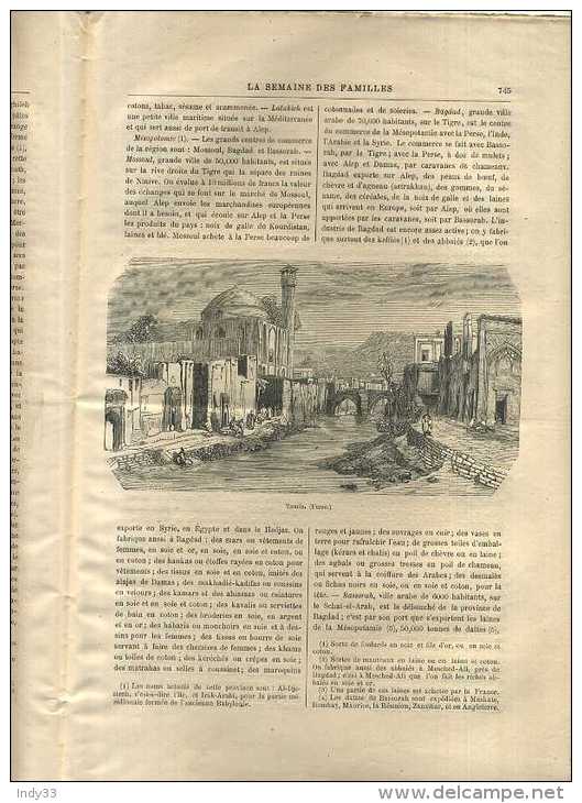 - LA SEMAINE DES FAMILLES . N°47   1876  . - Revues Anciennes - Avant 1900