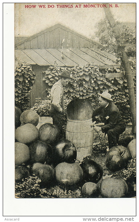 Moncton Surrealisme Montage Photo Gros Fruits Pommes Apples Pressoir - Other & Unclassified