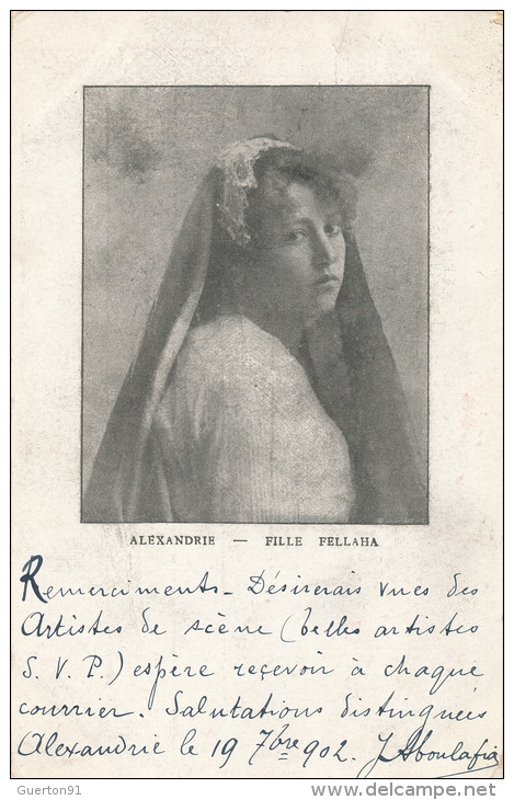 ( CPA EGYPTE )  ALEXANDRIE  /  Fille Fellah  - - Alexandria