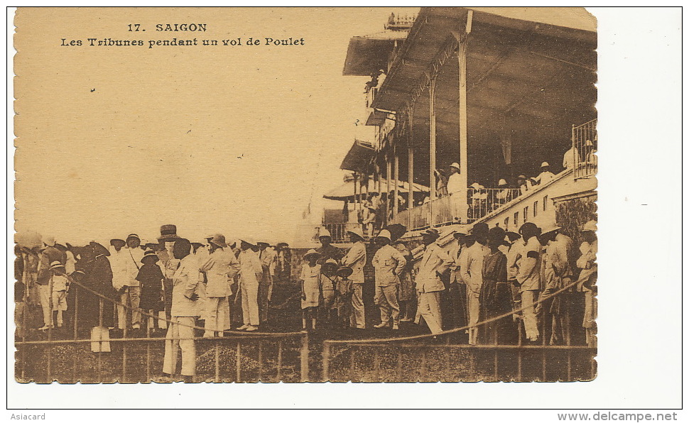 Saigon 17 Les Tribunes Pendant Un Vol D Etienne Poulet Aviateur Né A Lomme Nord - Vietnam