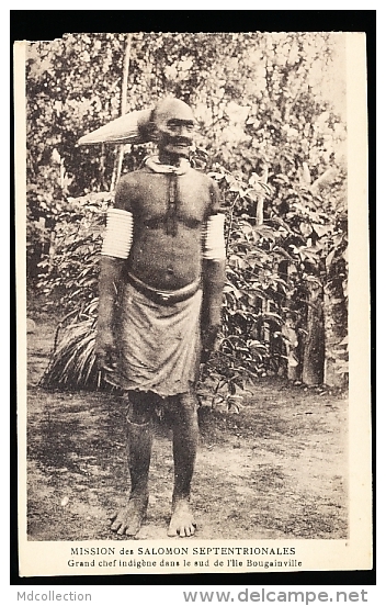 ILES SALOMON DIVERS / Grand Chef Indigène Dans Le Sud De L'Ile De Bougainville / - Salomon