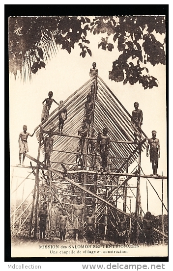 ILES SALOMON DIVERS / Une Chapelle De Village En Construction / - Solomon Islands