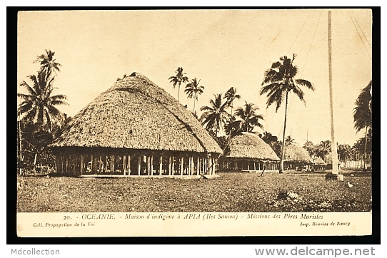 SAMOA DIVERS / Maison D'indigène à Apia / - Samoa