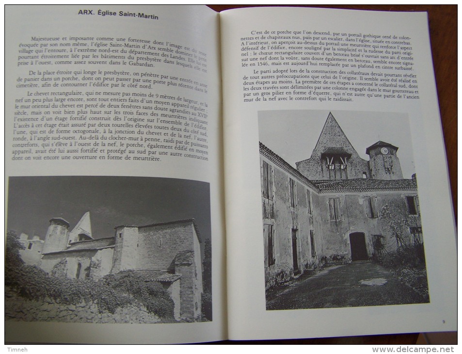 GUIDE POUR LA VISITE DE QUELQUES EGLISES ANCIENNES DU GABARDAN 1984 SUAU CABANOT - Baskenland