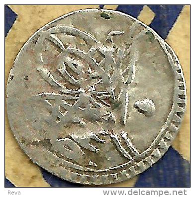 TURKEY 1 PARA INSCRIPTIONS IN ARABIC FRONT &BACK YEAR6 AH1187 -1779 AG SILVER VF KM? READ DESCRIPTION CAREFULLY !!! - Turkey