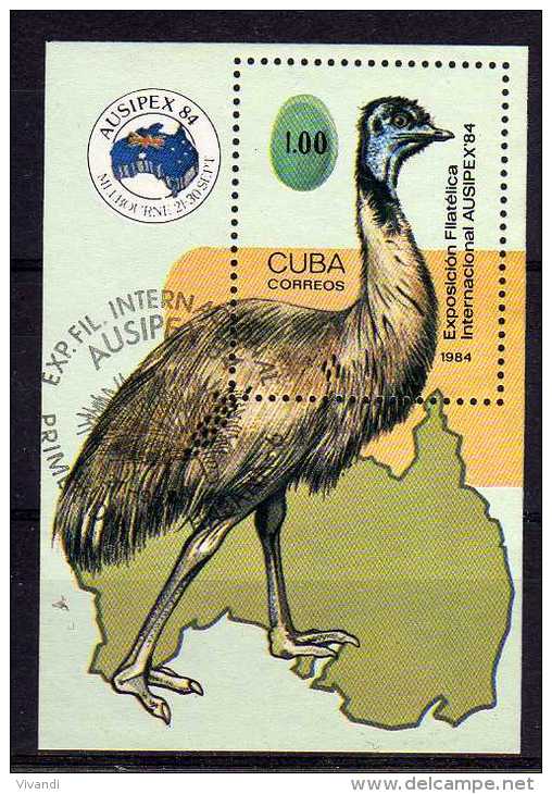 Cuba - 1984 - "Ausipex ´84" International Stamp Exhibition Miniature Sheet - Used - Oblitérés