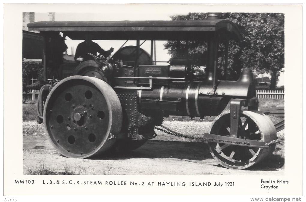 7339 - MM103 L.B.&S.C.R. Steam Roller N°2 At Hayling Island July 1931 - Eisenbahnen