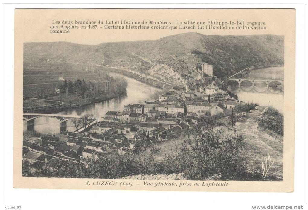 8 - LUZECH - Vue Générale Prise De Lapistoule - Luzech