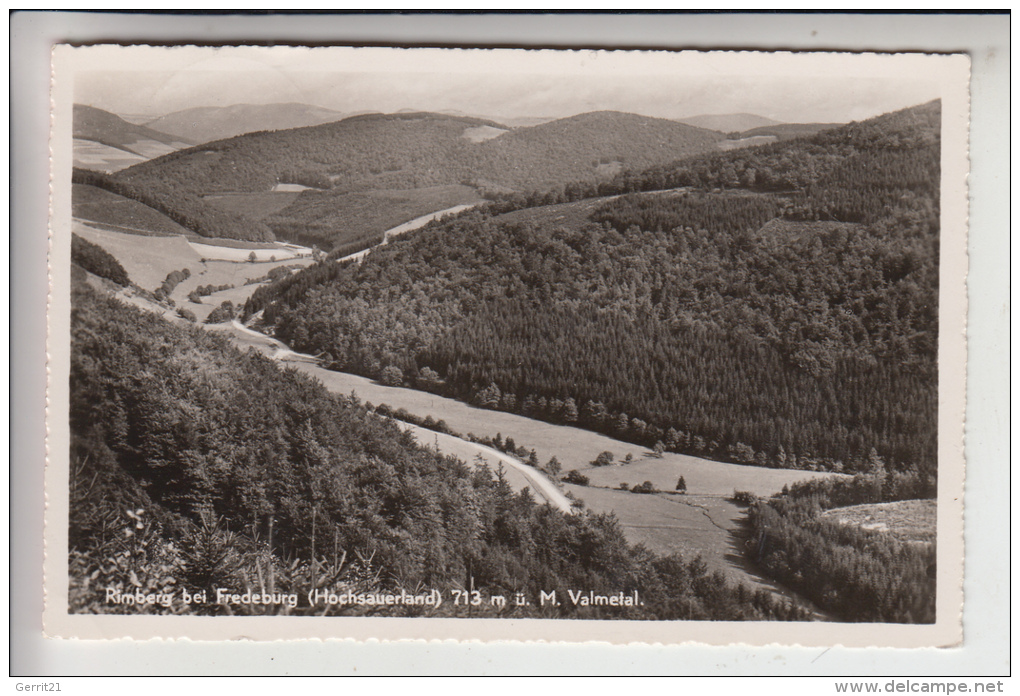 5948 SCHMALLENBERG - RIMBERG, Valmetal 1953 - Schmallenberg