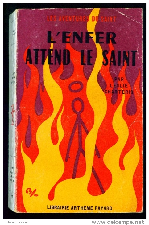 LE SAINT N°59 : L'enfer Attend Le Saint //Leslie Charteris - Couv. Ill. Bernad - EO Juillet 1959 - Arthème Fayard - Le Saint