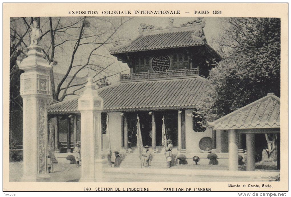 Cp , 75 , PARIS , Exposition Coloniale Internationale , 1931 , Section De L'Indochine , Pavillon De L'Annam - Expositions