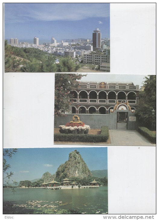 CHINE: Pochettes De 10 Postal Cards Entiers Postaux Y P 8 1990 B. Landscape - Lettres & Documents