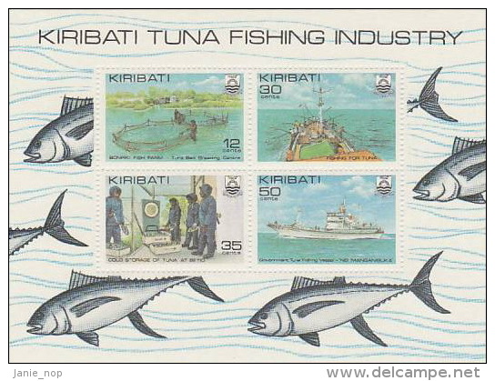 Kiribati-1981 Tuna Fishing Industry Souvenir Sheet  MNH - Kiribati (1979-...)