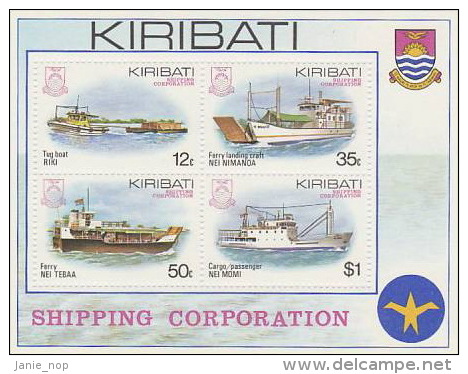 Kiribati-1984 Shipping Corporation Souvenir Sheet  MNH - Kiribati (1979-...)