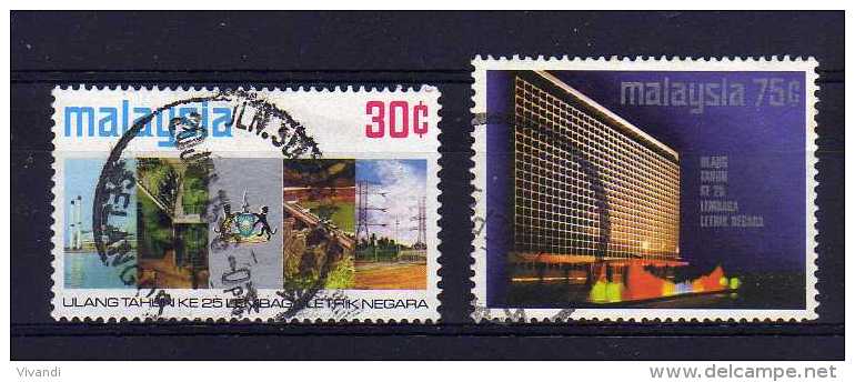 Malaysia - 1974 - 25th Anniversary Of National Electricity Board - Used - Malaysia (1964-...)