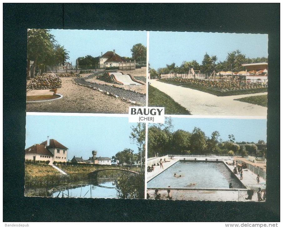 CPSM - Baugy (18) - Multivues ( Golf Jardin D'enfants Passerelle Du Camping Piscine  COMBIER CIM ) - Baugy