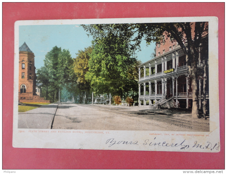 Vermont > Montpelier    State Street  1905 Cancel    Ref 983 - Montpelier