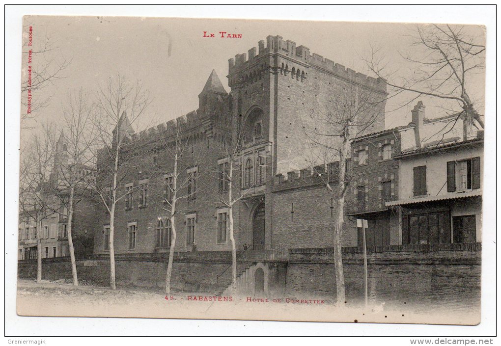 Cpa Pionnière 81 - Rabastens - Hôtel De Combettes - Le Tarn - Rabastens