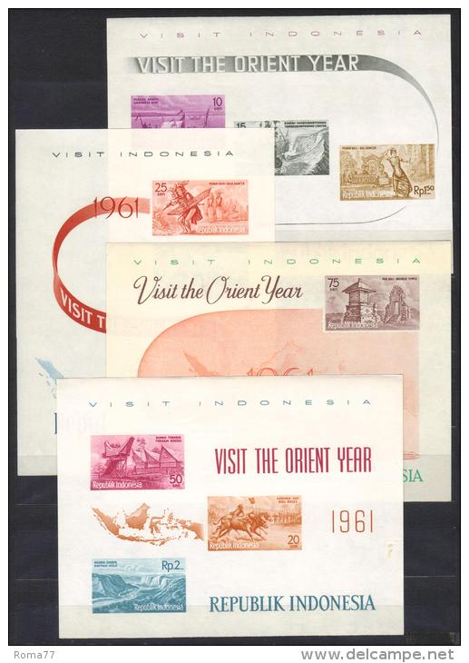 SS6373 - INDONESIA 1961 , La Serie Dei BF "visit Orient Year"  ***  MNH - Indonesia