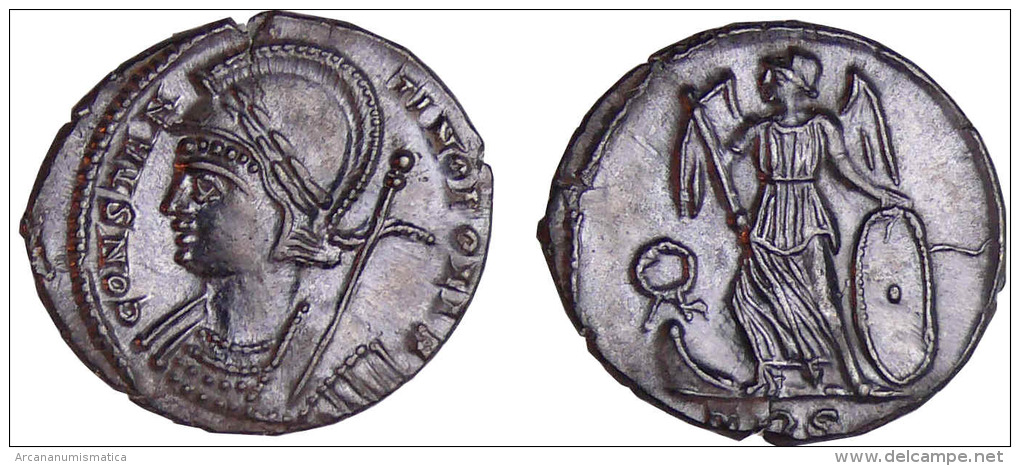 CONSTANTINO I (EL MAGNO)  (307-337)  NUMMUS (FOLLIS)-BRONCE La VISTORIA-EBC/XF     DL-10.384 - L'Empire Chrétien (307 à 363)