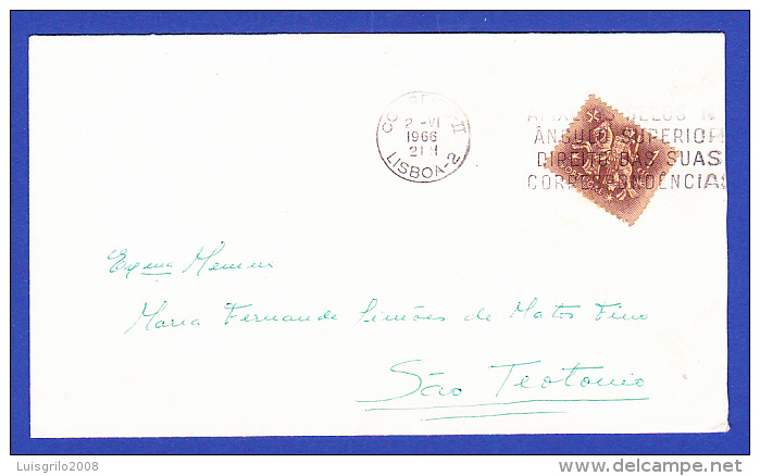 LISBOA  E2  -  2-VI-1966 - Lettres & Documents