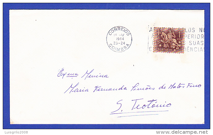 COIMBRA  -  14-V-1964 - Lettres & Documents