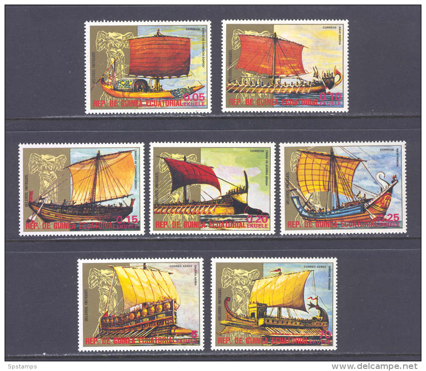 Equatorial Guinea Ships MNH (T1591) - Equatorial Guinea