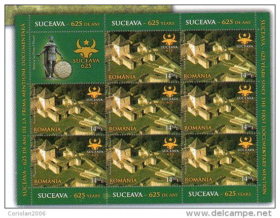 Romania 2013 / 625 Years Suceava / 2 MS - Nuovi