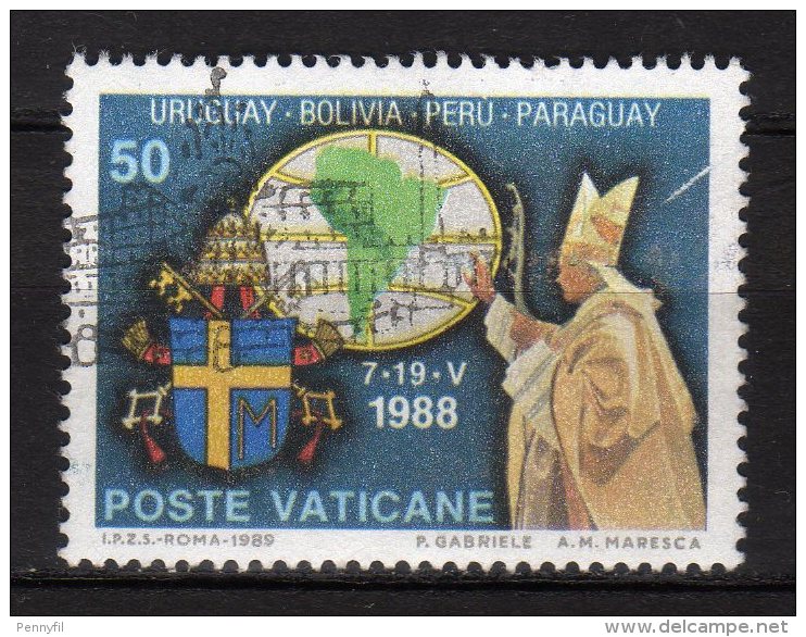 VATICANO - 1989 YT 867 USED - Used Stamps