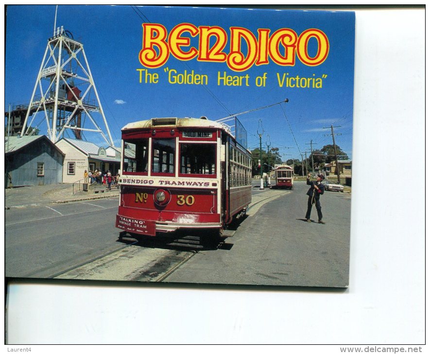 (booklet 24) Australian Postcard Folder Booklet - VIC - Bendigo - Bendigo