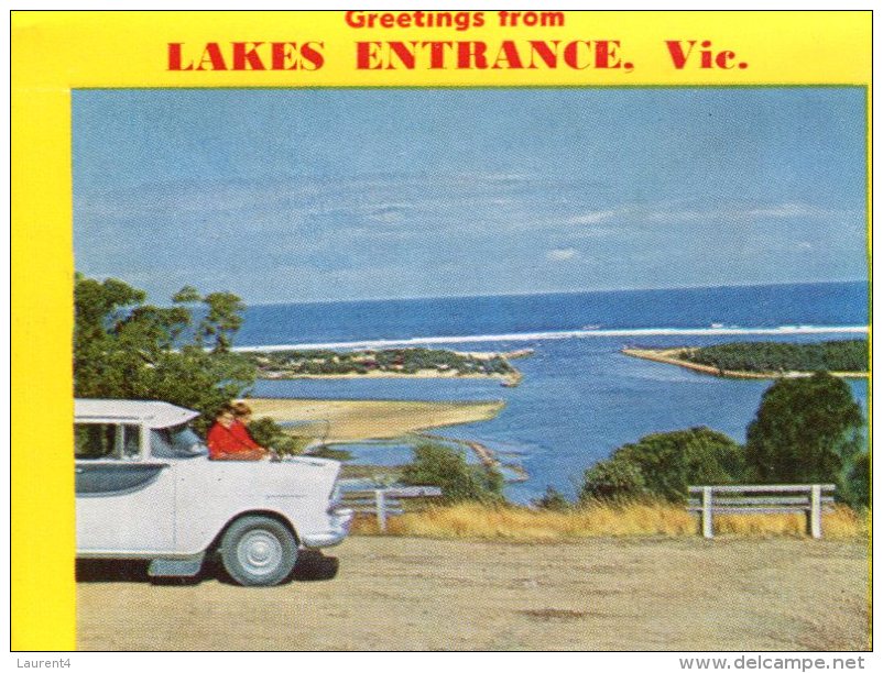 (booklet 24) Australian Postcard Folder Booklet - VIC - Lakes Entrance - Gippsland