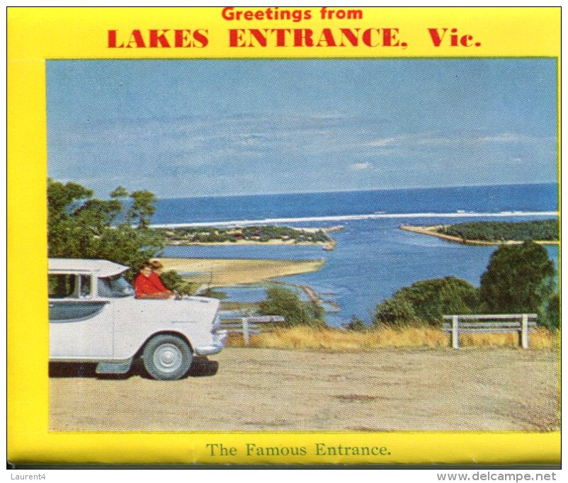 (booklet 24) Australian Postcard Folder Booklet - VIC - Lakes Entrance - Gippsland