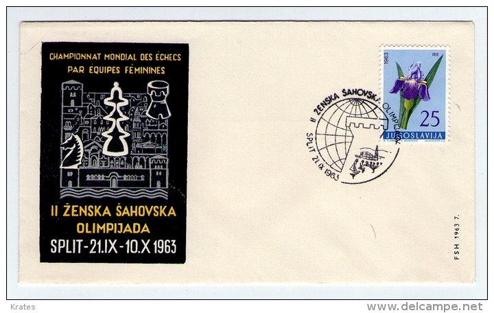 Old Letter - Yugoslavia, Chess - FDC