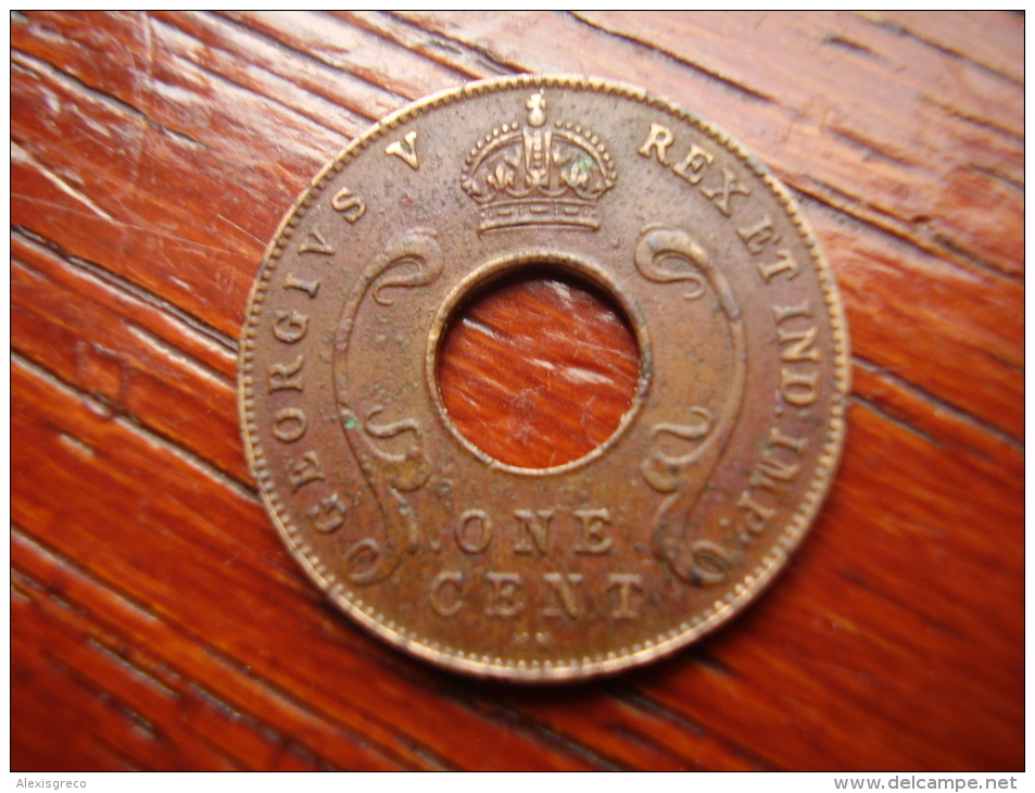 BRITISH EAST AFRICA USED ONE CENT COIN BRONZE Of 1924 KN. - Africa Orientale E Protettorato D'Uganda