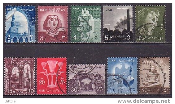 Ägypten/UAR  44-53 , O   (U 1808) - Used Stamps