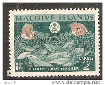 Maldives  1963  Freedom From Hunger  2L  (**) MNH - Maldive (...-1965)