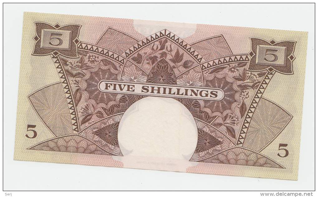 East Africa 5 Shillings 1962 - 1963  AUNC P 41b 41 B RARE - Other - Africa