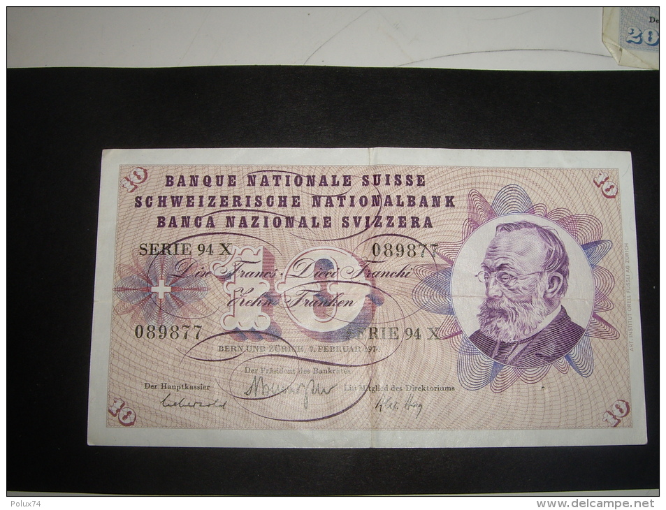 Suisse 10 Francs  1974  Usure Normale - Suiza