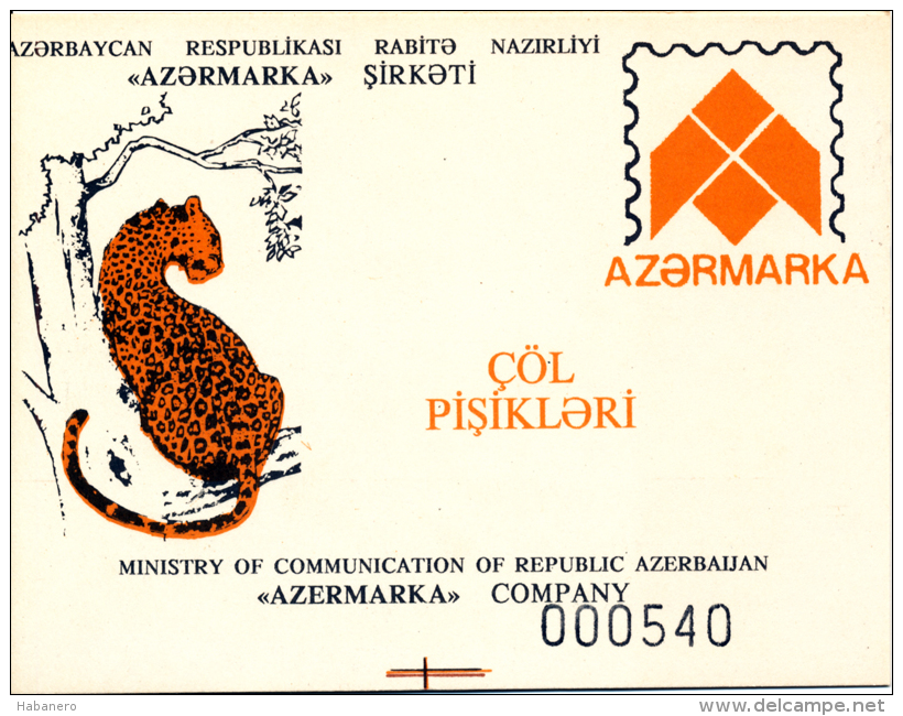 AZERBAIJAN - 1994 - VERY RARE BOOKLET OF WILD CATS - NUMBERED # 000540 - Azerbaïdjan