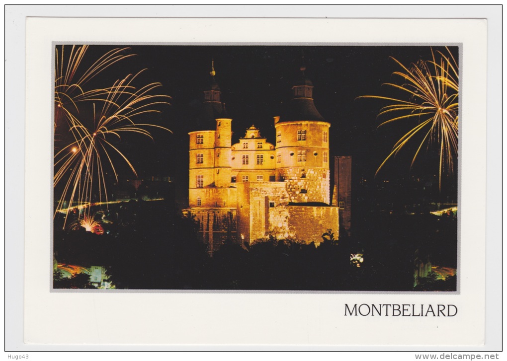 MONTBELIARD - FEERIE NOCTURE AU CHATEAU - IMAGE DE GUY JANIN - CARTE NON VOYAGEE - Montbéliard