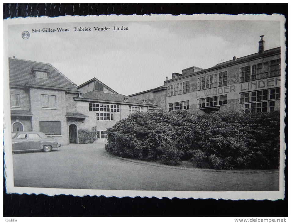 SINT GILLIS WAAS - Niet Verzonden - Fabriek Vander Linden - Auto - +/- 1953 - Albert - Lot 218 - Sint-Gillis-Waas