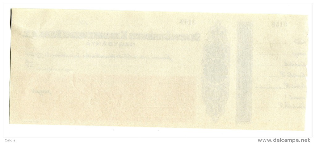Hongrie Hungary Ungarn  "" CHEQUE BANQUE "" X 3 - Hungary
