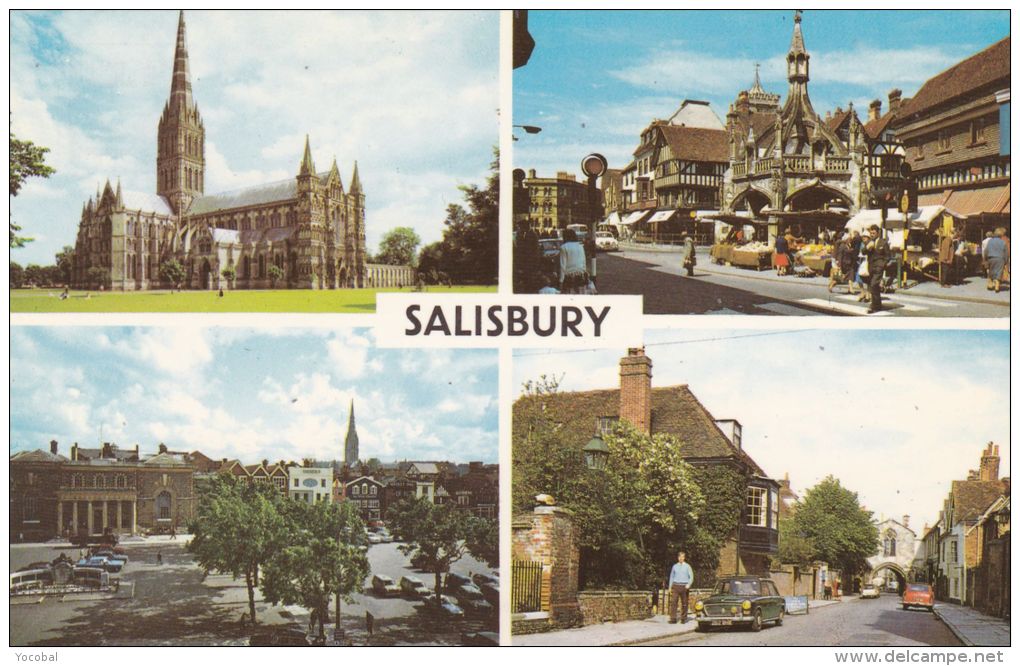 Cp , ANGLETERRE , SALISBURY  , Multi-Vues - Salisbury