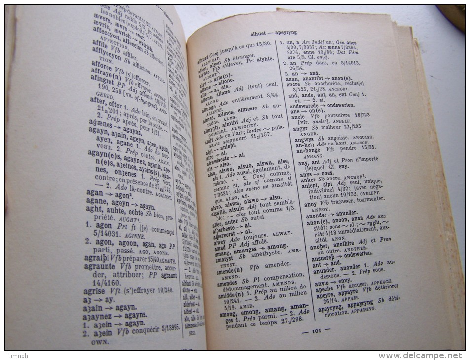 XII LES 2 TOMES MOYEN ANGLAIS - MANUEL DE L ANGLAIS DU MOYEN AGE Des Origines Au XIVe 1962 Par Fernand MOSSE - English Language/ Grammar